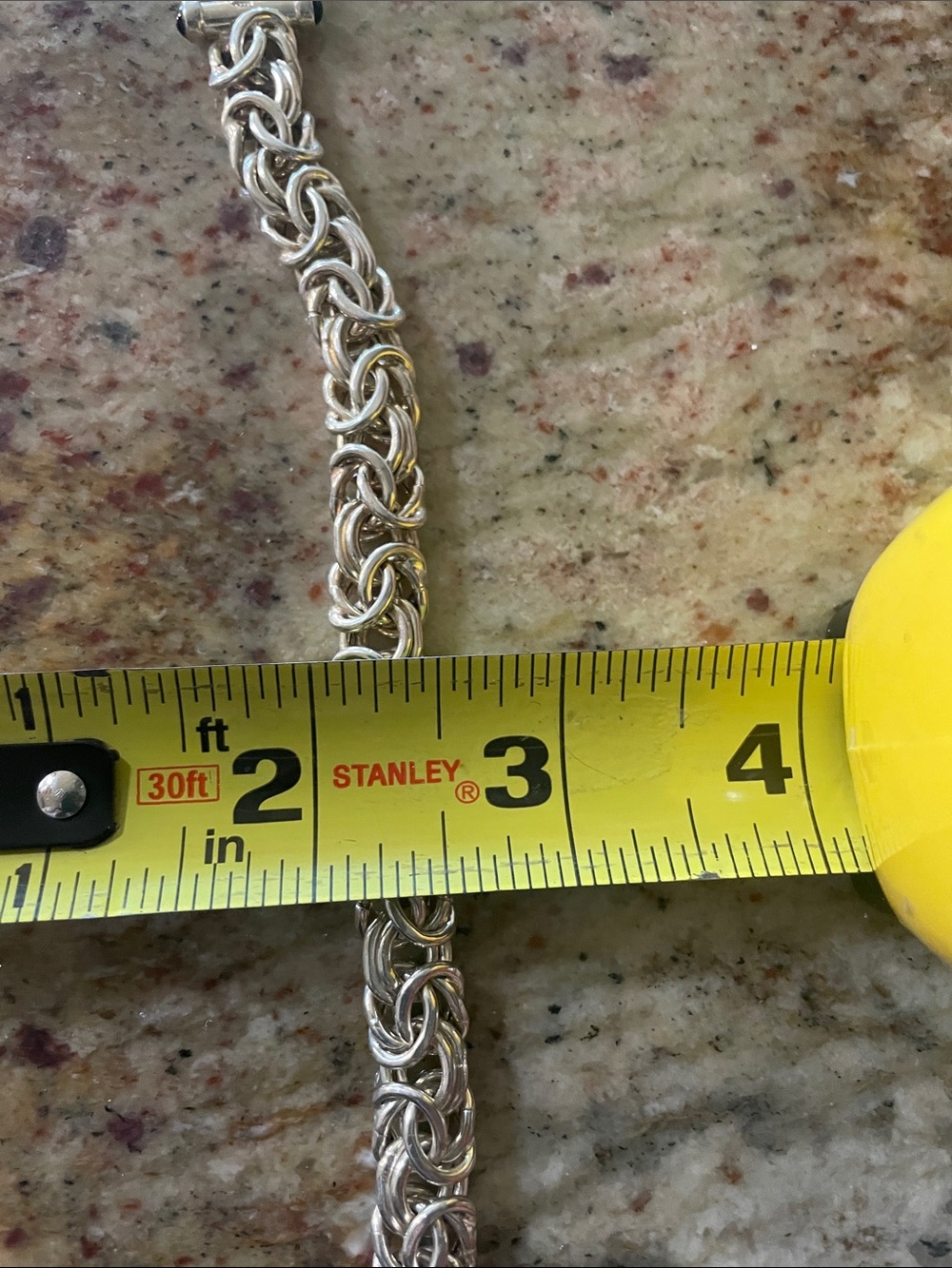 Sterling Silver Byzantine Toggle Bracelet - Silver - Picture 5 of 5